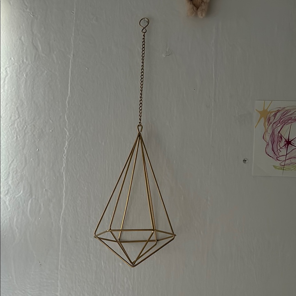 Geometric Gold Hanging Decor